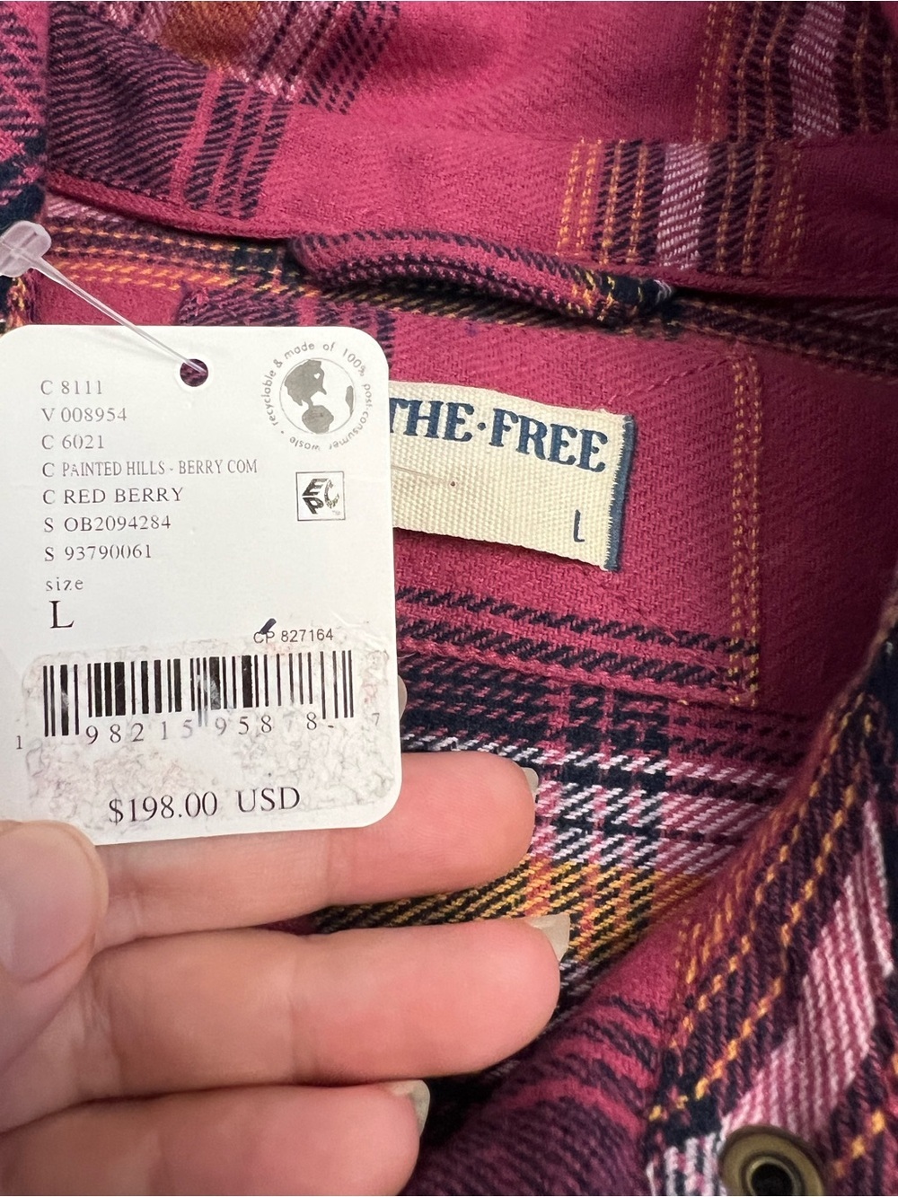 NWT We The Free Nordic Chill Shirt Jacket Women’s Size L/XL - Picture 7 of 12